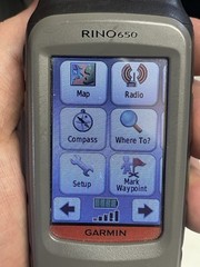 Garmin Rino 650 Handheld Hiking GPS Two-Way Radio Battery Pack