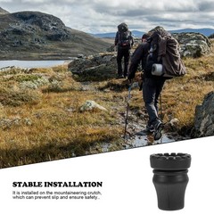 Outdoor Hiking Pole Accessories Rubber for Trekking Pole 2Pcs