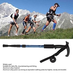 2 Telescopic Walking Sticks Lightweight Adjustable For Hiking Outdoors
