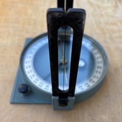 Vintage Leupold Forester Compass w/ Leather Case Portland Ore