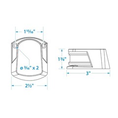 Marine Navigation Lights Zamak Style Boat Navigation Light Marine Bow Light