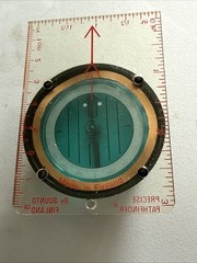 Vtg Portable Compass Scale Ruler For Camping By Suunto Finland (U)