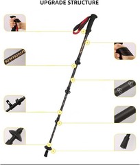 Carbon Fiber Ultralight Trekking Pole with Adjustable Quick Flip Locks