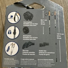Cascade Mountain Tech Carbon Fiber Hiking Trekking Poles Cork Grip 2 Poles New