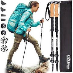 Lightweight Carbon Fiber Trekking Poles Adjustable Durable Hiking Gear Portable