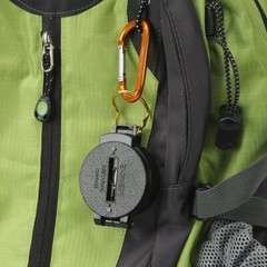 Ozark Trail Lensatic Liquid Black Compass Glow in Dark Directional Letters New