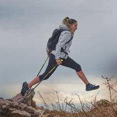 Compact Pro – 6.1 Oz Ultralight Adjustable Trekking Poles for Trail Running and