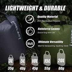 3-Pack/5-Pack Ultralight Dry Sack – Outdoor 5 Pack – Assorted Colors
