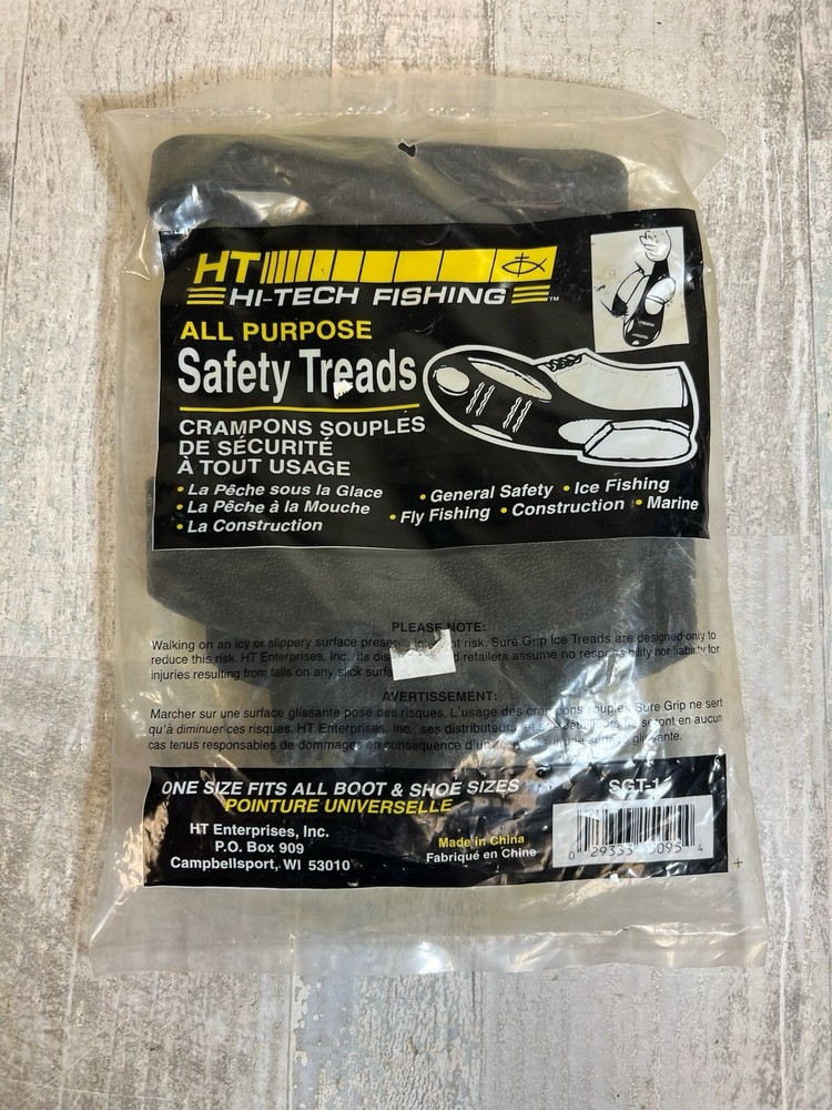 Ice Fishing Hiking Safety Treads Crampon Ice Boot Covers No Slips Ice Treads NEW