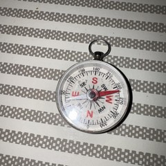 Vintage Metal Pocket Size Novelty Compass