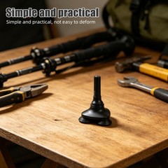 Set of 3 Reusable Rubber Trekking Hiking Crutch Pads with 3 Prong Stability Base
