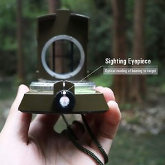 Professional High Accuracy Metal Waterproof Military Compass for Directions Gift