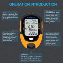 Multifunction LCD Digital GPS Altimeter Barometer Compass Portable Outdoor LHSZ