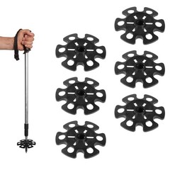 6pcs Ski Pole Baskets Replacement, Snow Baskets for Trekking Poles Walking