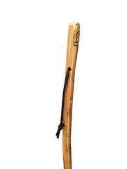 Hiking Stick with Ankh Cross, Walking Stick, Hand-carved, Made in USA