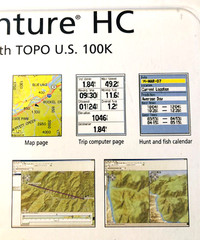 GARMIN eTREX VENTURE HC GPS RECEIVER W/WATERPROOF CASE,TOPO U.S.100K NEW SEALED