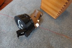 Handheld Compass Alidade by CARAC Industry Co. Ltd. Japan with wood box