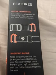 Wandrd Premium Accessory Straps 2 Pack Orange