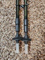 LL Bean / LEKI Collaboration Trekking Poles Set of 2 w/ Tip Covers