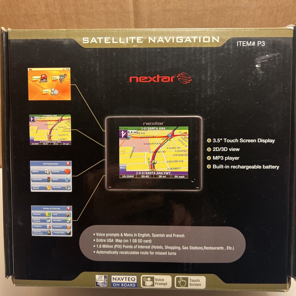 Nextar P3 3.5-inch Portable GPS Navigator Temp Price Reduction Thru 6/10/26