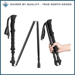 Collapsible Walking Cane for Hiking, Lightweight Travel Stick with EVA Foam Grip