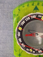 Brunton Classic Compass w/Optic Green Base. -used-