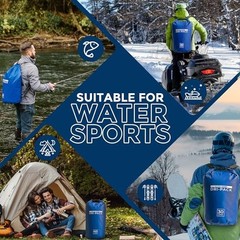 Waterproof Dry Bag – Floating Roll Top Drybag Keeps Dry 10 Liter Royal Blue