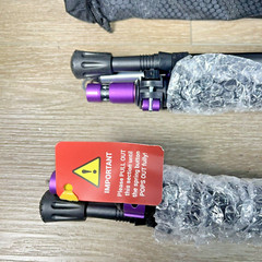 The Fit Life Trekking Poles Folding Walking Sticks Hiking Purple with bag-NWT