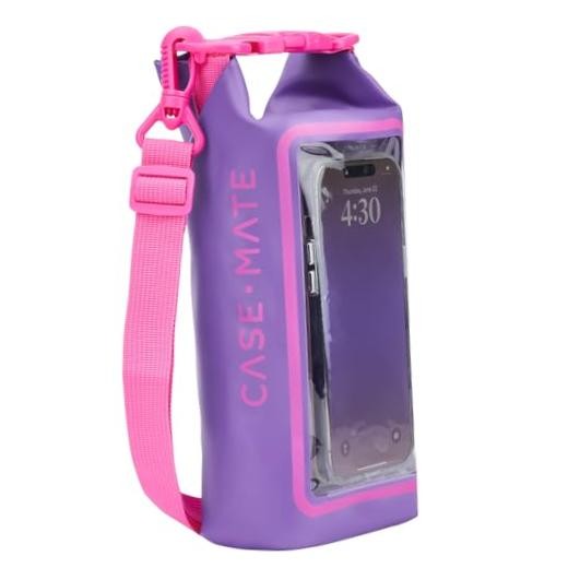 Mini IP68 Waterproof Bucket Bag – Roll Top Dry Bag 2L Cap with Purple Paradise
