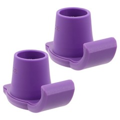 2Pcs Durable Walker Ski Glides for Seniors Purple Nonstick Anti Skid Pads