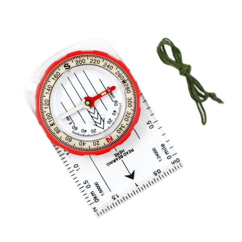 Orienteering Compasses with Ruler, Magnifiers, Reading, Camping Field Compasses