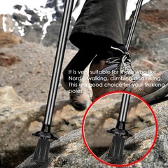 6 Pack Rubber Buffer for Hiking Poles, Crutch Capsule Non Slip, Walking Stick Rubber…