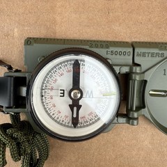 Camenga Model 3H Tritium Lensatic Compass US Military Olive Drab