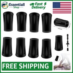 8Pcs Trekking Pole Rubber Tips – Durable & Shock Absorbing Replacement Feet