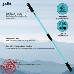 jetti Weighted Walking Sticks Medium Gray