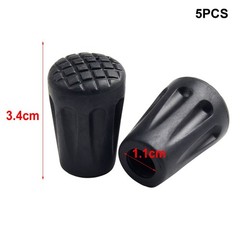 Enhanced Grip Trekking Pole Tip Cap Set 5pcs Boot Cover for Maximum Stability