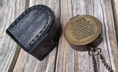 Personalised Compass for Son, Personalized Gift, Antique Brass Engraved Compass