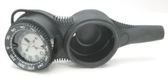 Underwater Compass In Double Rubber Console. NO AIR BUBBLES. Clean. Italy. SEE.