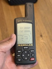 Magellan GPS Pioneer Black Compass LCD Screen Handheld Satellite Navigator