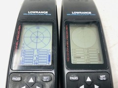 Lot of 2 Lowrance Globalmap 100 Plus & GlobalNav 212 Handheld GPS – Turns On