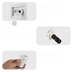 RV Water Inlet for Camper Trailer Dual Mode Gravity and Pressurized Fill