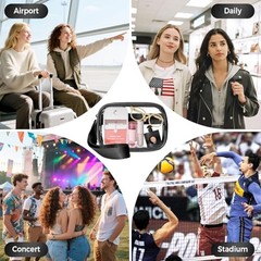 Tiostep Clip and Go Strap for Phone with Wallet Crossbody Phone Medium Black