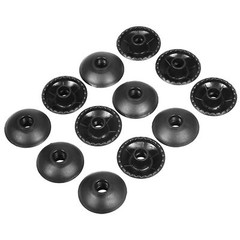 Black Pole Basket 12x Pole Round Snow Ski Mud Basket Hiking Walking Stick