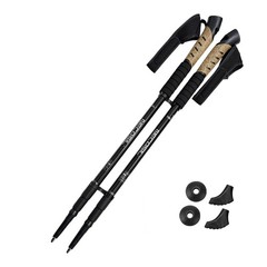 2x Trekking Poles Hiking Sticks Adjustable Alpenstock Poles for Nordic Walking