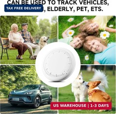 GPS Tracker for Vehicles,Mini Hidden Car Tracker with Magnetic Case,No Monthly F