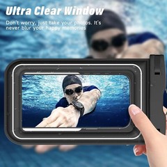 Bungajungle Waterproof Phone Pouch/case 2 Pack IP68 Floating Dry Bag Lanyard