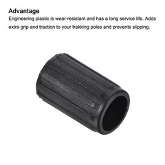 6Pcs 14mm Trekking Pole Tips Accessories Walking Stick Protector Replacement