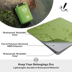5/10/25/30/40/5Waterproof Dry Bag- Roll-Top Backpack w/Phone Case- 5L 5l Green