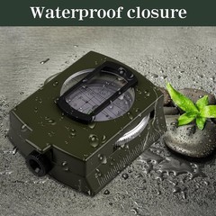 Compasses，Hiking Compass for Survival with ，Waterproof Durable and Green