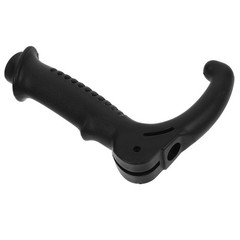 Black Plastic Hiking Stick Handle with Comfortable Grip for Outdoor Trekking Use